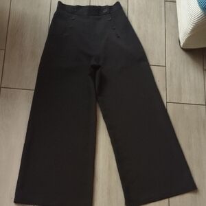 Hell Bunny Sz Small Elegant Black Wide-Leg Women's Pants